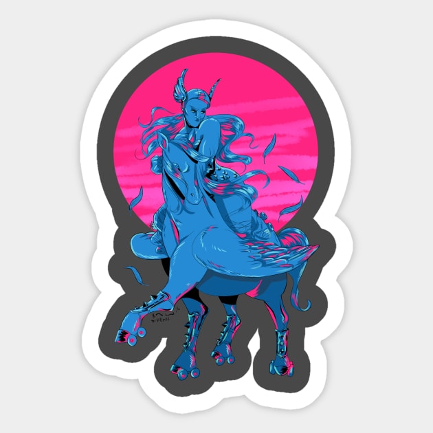 Derby Pegasus Sticker by DixxieMae